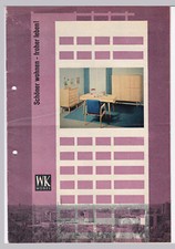 Prospekt WK Möbel Schöner wohnen - froher leben! Wohnkultur Design wohl 1960er