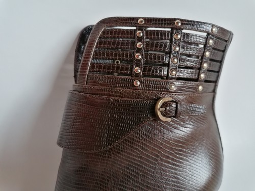 Sergio rossi brown lizard - sergio,