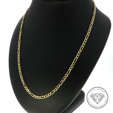 SONDERAKTION WERT 760,- Schmale Figaro Panzer Kette 585 Gold 14k 14 KT 54cm XXYY