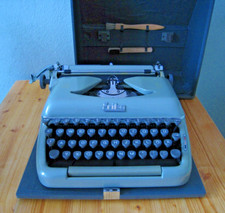 Erika 10 Reise - Schreibmaschine 1955 Koffer mit Belegen Typewriter mechanisch