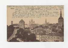 Estland REVAL Tallinn Schmiedpforteanlage 1918 Feldpost interessanter Text