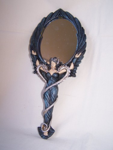 Handspiegel black angel - black, *