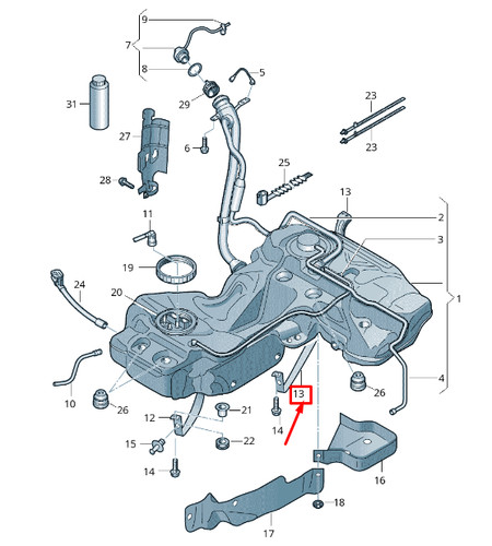 Neu audi hinten tank - hinten,