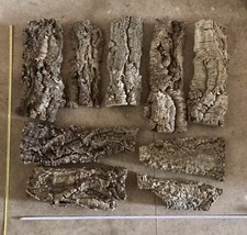 Kork - Platten (L-XL) für Terraristik / Aquaristik (9 Stück / 40-60 x 20-25 cm)