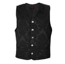 Azzazzinz Weste Dark Vest Brocade gothic Brokat victorianisch larp vampir hexer