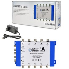 TechniSat Multischalter 5/8 Digital SAT Multiswitch HDTV HD UHD 4K +8 Teilnehmer