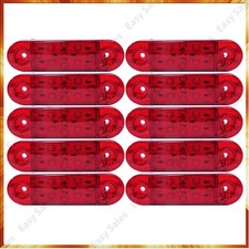 10x LED Seitenmarkierungsleuchten 12v 24v Positionsleuchten LKW Rot