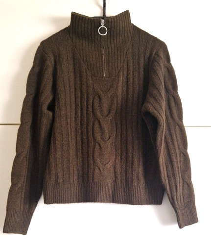 Brauner strickpullover - brauner, /