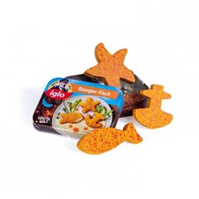 Erzi Knusperfisch in der Dose aus Holz – Kaufladen & Kinderküche, ab 3 Jahre