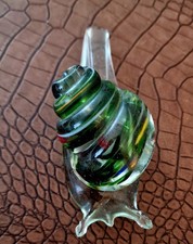 Handgefertigte Glas-Schnecke – farbig, 12 cm