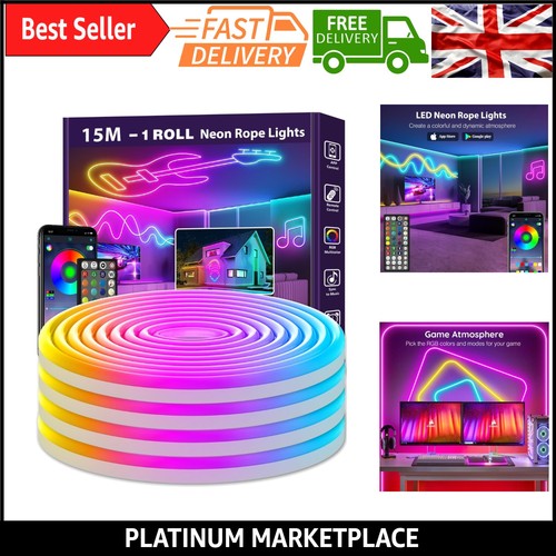 15m rgb neon lichtschlauch - neon,