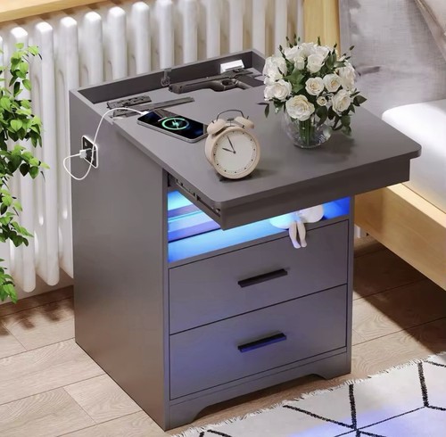 Led nachttisch mit - led-nachttisch, versteckter