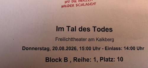 Ticket karl may - ticket,