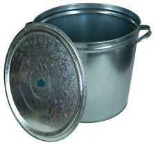 Zinkeimer silbergrau 32L Tank Ascheeimer Gartenhelfer Dekokübel