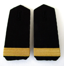 Schulterklappen Hemd Marine  Leutnant  Bw Dienstgrad Rang Abzeichen  #M5