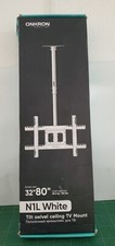 Onkron Deckenhalterung für TV 32"-80" max 68 kg, neigbar-drehbar, weiß N1L