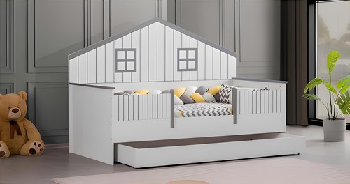Modern ausziehbares kinderbett - modern,
