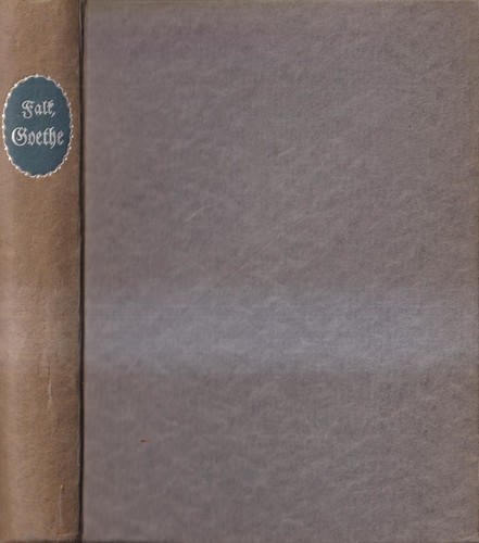 Buch goethe aus näherem - goethe,