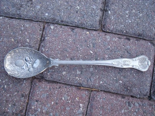 Versilberter beerenlöffel mit - beerenlÖffel,