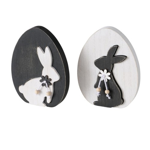 Stk ostereier schwarz weiss - schwarz,