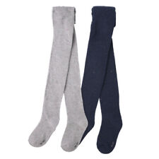 2 Paar Mädchen Strumpfhose mit bunten Knötchengarn Bio Baumwolle Gr. 110/116