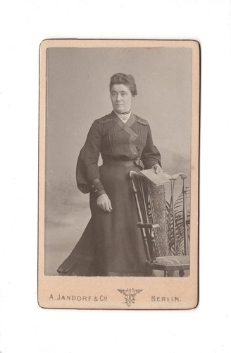 Cdv foto damenportrait feine - foto,