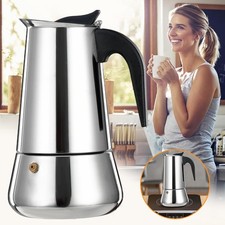 Espressokocher, Edelstahl