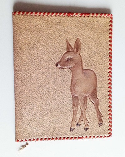 Buchhülle mit rehkitz - mit,