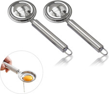 Edelstahl Eiertrenner 2 Stück Eierpiekser Eierschalenöffner Küchenhelfer