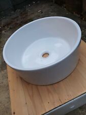 Waschbecken Keramik  Aufsatzwaschbecken Waschtischaufsatz Aufsatz Ø 40 cm rund 