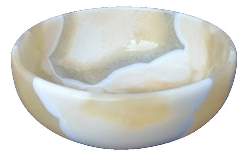 Schale aus Onyx / Alabaster in