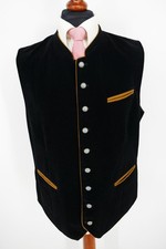 Country Maddox Trachten Weste Gilet Gr.58 Polyester Schwarz Guter Zustand