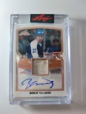 2021-22 Leaf Art of Hockey 34/35 Patch Auto Borje Salming 