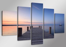 Bild 5 tlg See Stille Steg