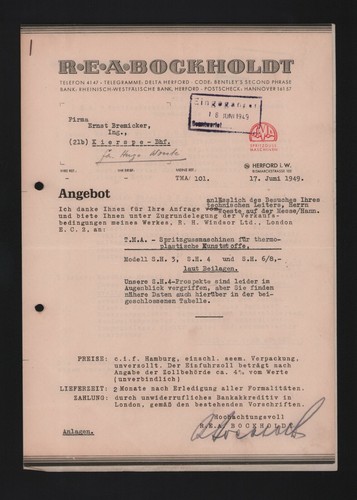 Herford brief 1949 e - r.,