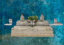 Couchtisch Glastisch Marmor und Granit Säulen dekorativ SCHWER einzigartig