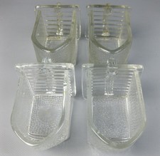 Konvolut 4x alte Glasschütte