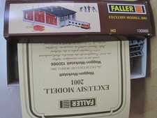 Faller 130966 Waggon Werkstatt Bausatz unmontiert + OVP + Zertifikat   Spur H0