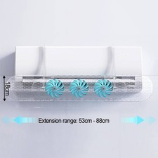 Verstellbarer ausziehbarer Klimaabweiser mit Ventilator Airflow Redirect