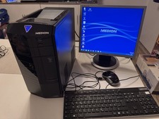 PC-System Medion Akoya E2050, 17“ Monitor, Core i3, 4GB RAM, 1TB HDD, 1TB Extern