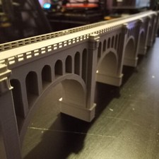 HO Scale 2 Lane Bridge 24-Inch