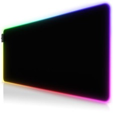 Titanwolf - BLACK - RGB Gaming Mauspad 900 x 400 x 4 mm XXL Format LED COLOR