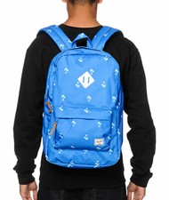 Herschel Supply Co. Men's Blue Palm Treet Print Backpack Rucksack