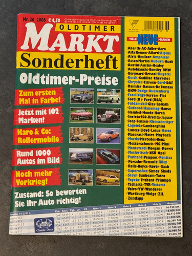 Oldtimer markt sonderheft - markt,