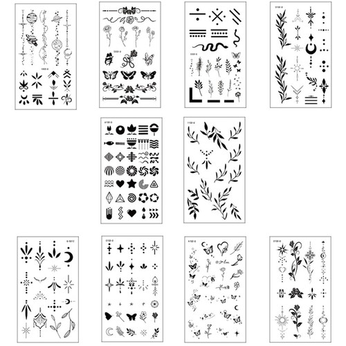 Blätter fake tattoos - fake,