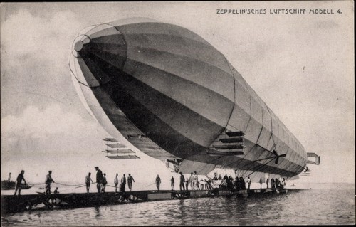 Zeppelin sches luftschiff - ak, zeppelin'sches