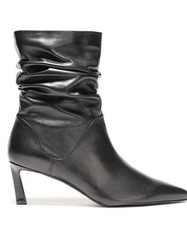 100% Stuart Weitzman Demibenatar 37,5 (38) Schwarz Leder Stiefelette NP 630€‼️