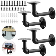 4x Rohr Regalhalterung