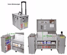 Trolley Aluminium Friseur Präsentations Kosmetik Beauty koffer, 69400 B-Ware