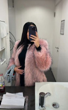 ZARA WOMAN Kunstpelzmantel Faux Fur Coat Fake Fur Kunstfellmantel Gr. M NEUW!